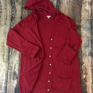 J.Jill hooded cardigan